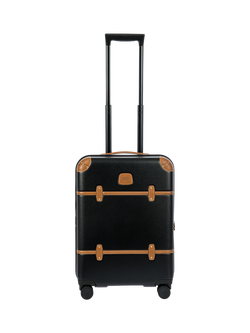 Bric's Bellagio 55cm Expandable 4-Wheel Cabin Suitcase, 45L, Black, Black