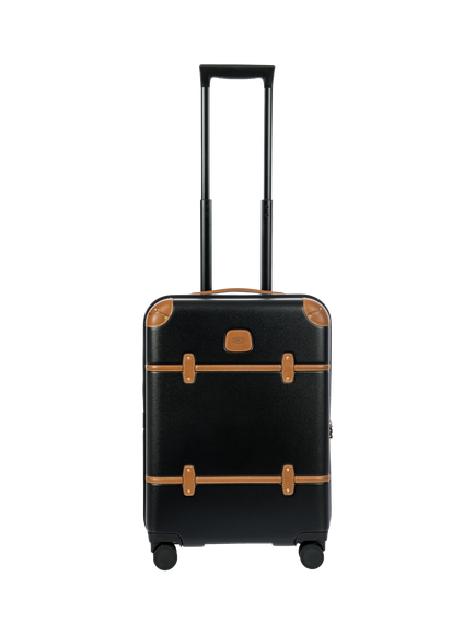 Bric's Bellagio 55cm Expandable 4-Wheel Cabin Suitcase, 45L, Black, Black