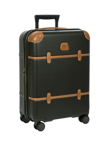 Bric's Bellagio 55cm Expandable 4-Wheel Cabin Suitcase, 45L, Olive - view 2, Olive