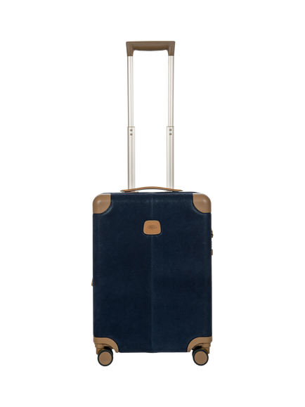 Bric's Life Hybrid 55cm Expandable 4-Wheel Cabin Trolley, 53L, Blue Navy, Blue Navy