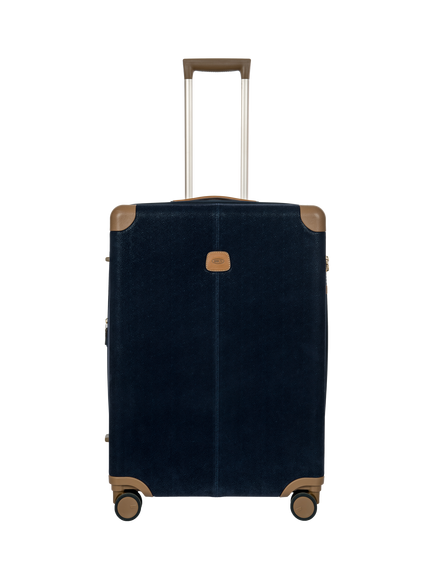 Bric's Life Hybrid 71cm Expandable 4-Wheel Medium Trolley Suitcase, 115L, Blue Navy, Blue Navy