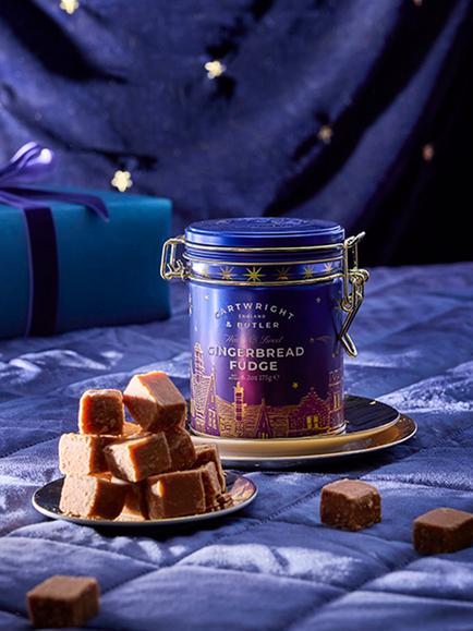 Cartwright & Butler Night Before Christmas Gingerbread Fudge Tin, 175g - view 2, Multi