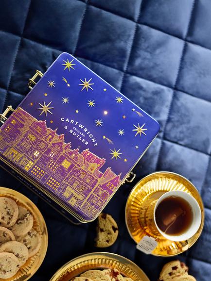 Cartwright & Butler Night Before Christmas Light Up Gift Tin, Multi