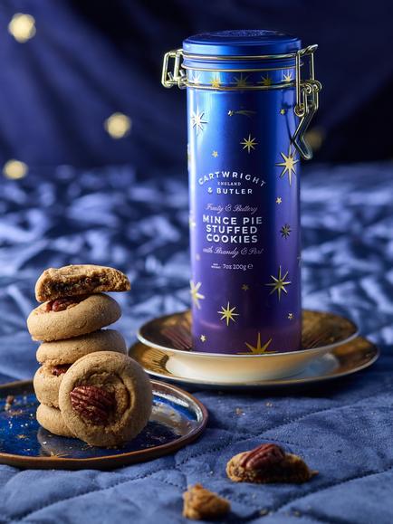 Cartwright & Butler Night Before Christmas Mince Pie Stuffed Cookies Tin, Multi - view 2, Multi