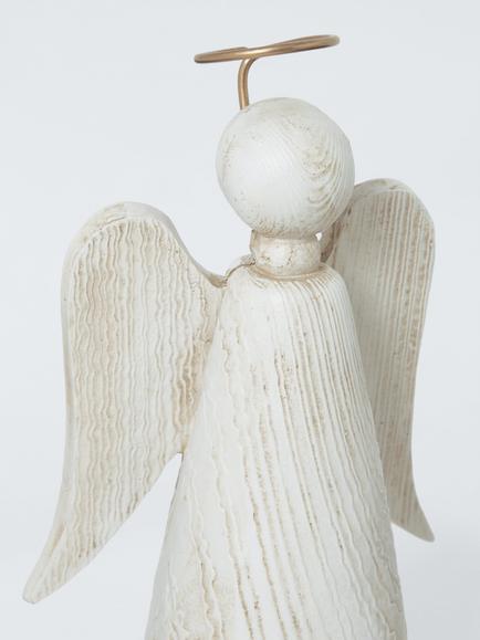 John Lewis Angel Standing Room Decoration, White - view 2, Green