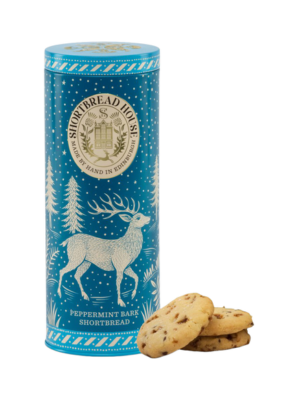 Shortbread House of Edinburgh Shortbread with Peppermint Bark Tin, 200g, Multi