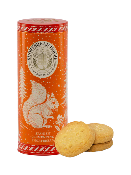 Shortbread House of Edinburgh Shortbread with Clementine Tin, 200g, Multi