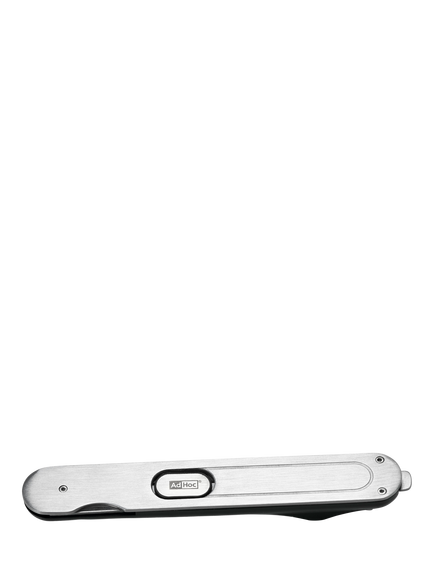 AdHoc Push & Pull Corkscrew & Bottle Opener, Silver