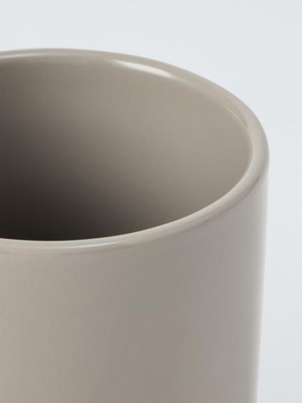 John Lewis Gloss Dipped Stoneware Utensil Holder, Grey - view 2, Grey