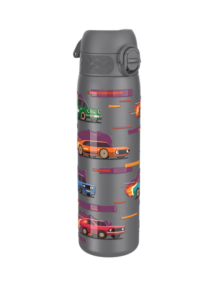 Ion8 Car Stainless Steel Leak-Proof Drinks Bottle, 600ml, Grey, Multi