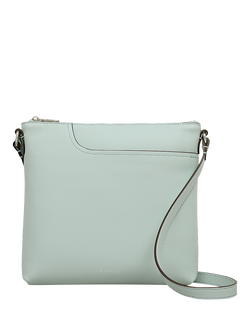 Radley Pockets Leather Small Crossbody Bag, Seafoam