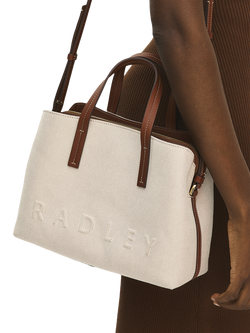 Radley Dukes Place Canvas Grab Bag, Natural - view 2, Natural