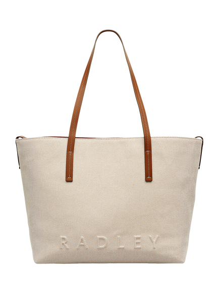 Radley Dukes Place Canvas Tote Bag, Natural, Natural