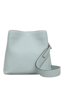 Radley Dukes Place Leather Medium Compartment Crossbody Bag, Seafoam