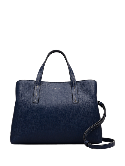 Radley Dukes Place Leather Grab Bag, Naval
