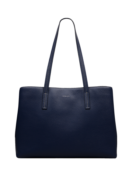 Radley Dukes Place Leather Tote Bag, Naval, Naval
