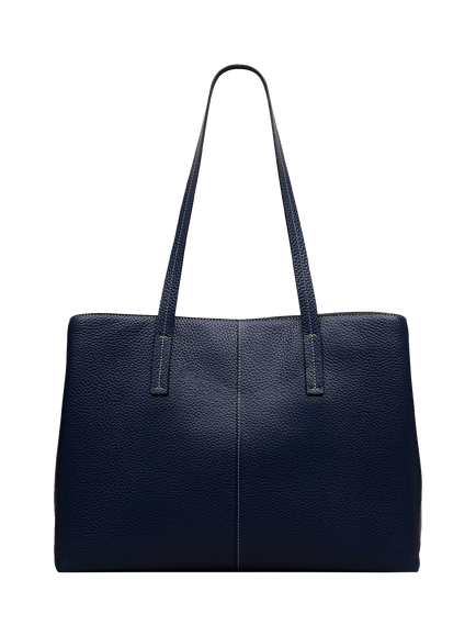 Radley Dukes Place Leather Tote Bag, Naval - view 2, Naval