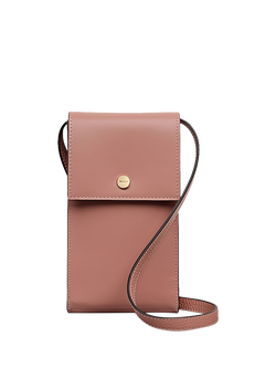 Radley Picton Place Leather Phone Crossbody Bag, Carnation