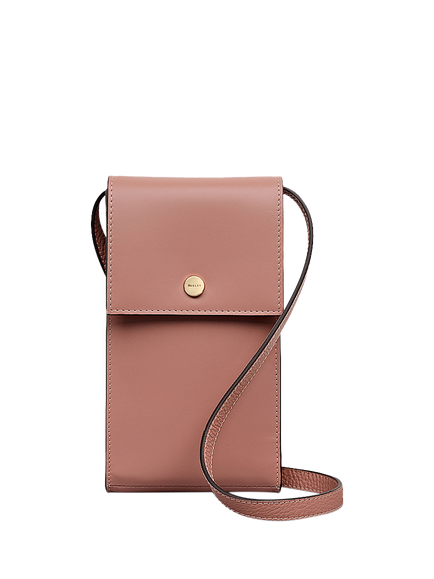 Radley Picton Place Leather Phone Crossbody Bag, Carnation