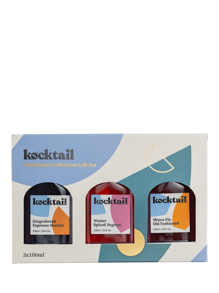 Kocktail Christmas Selection Gift Pack, 3x10cl, Multi