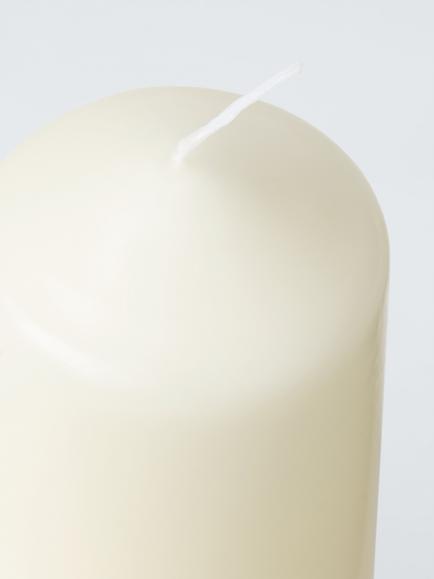 John Lewis Pillar Candle, Ivory, H10cm - view 2, Ivory