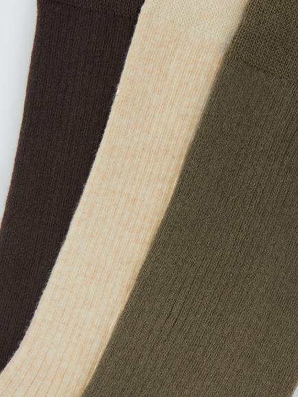 Colorful Standard Cotton Rich Crew Socks, Pack of 3, Green Multi - view 2, Green Multi