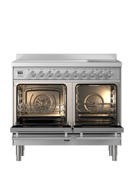 ILVE Roma PDI106WE3 100cm Electric Range Cooker with Induction Hob - view 2, Stainless Steel