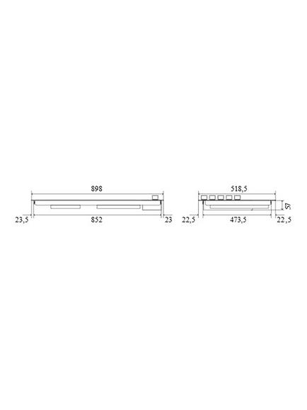 ILVE Milano HVI395N 90cm Induction Hob - view 2, Gloss Black & Chrome