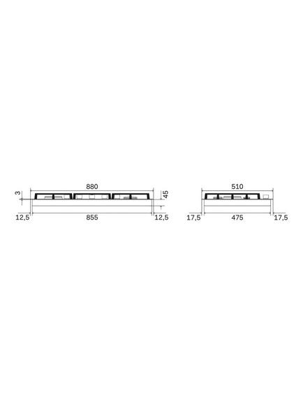 ILVE Roma HCS90SCK/SS 90cm Gas Hob, Stainless Steel - view 2, Stainless Steel