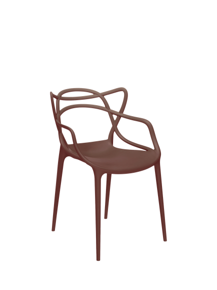Philippe Starck for Kartell Masters Chair - view 2, Burgundy