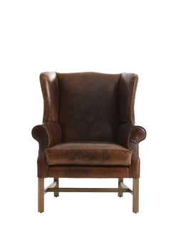 Halo OUTLET Wing Leather Armchair, Like New, London Leather Cognac, Londonleather Cognac