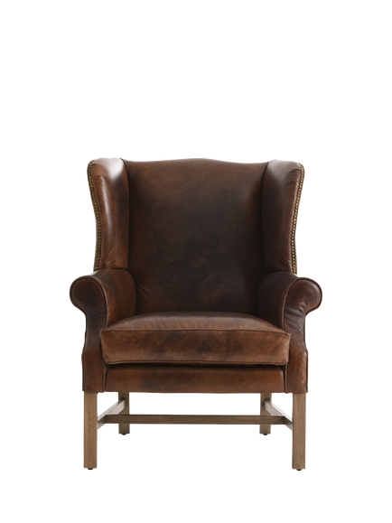 Halo OUTLET Wing Leather Armchair, Like New, London Leather Cognac, Londonleather Cognac