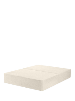 John Lewis OUTLET Pocket Sprung Divan Base, King Size, Like New, Brushed Tweed Beige, Beige