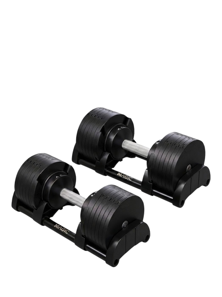 MAGIC AI Smart Adjustable Dumbbells, Black