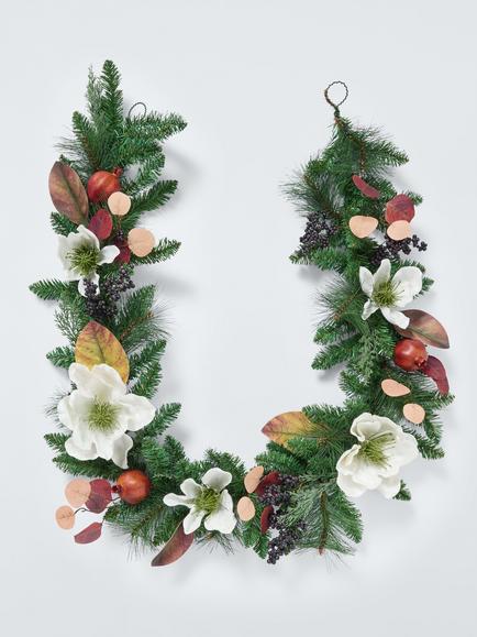 John Lewis Magnolia Garland, L180cm, Green
