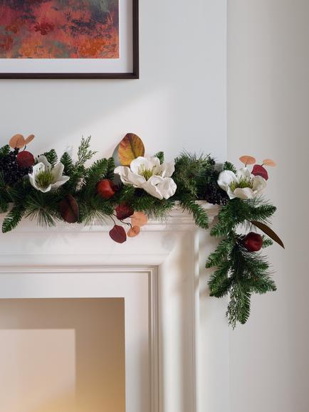 John Lewis Magnolia Garland, L180cm - view 2, Green