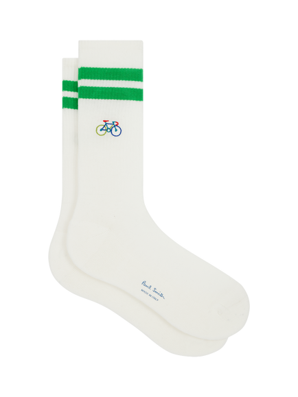 Paul Smith Cotton Blend Sport Embroidered Socks, Pack of 2, Multi Multi - view 2, Multi Multi