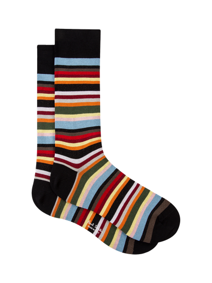 Paul Smith Rabbit Bike Cotton Blend Socks, Pack of 3, Multi/Multi - view 2, Multi Multi