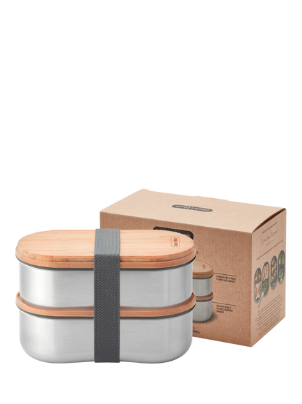 black+blum Double Bento Box, 1L, Olive, Olive