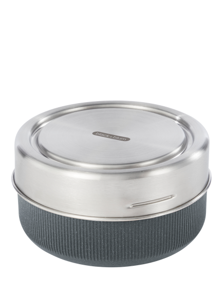 black+blum Leak-Proof Round Glass Lunch Bowl & Case, 750ml, Clear, Clear