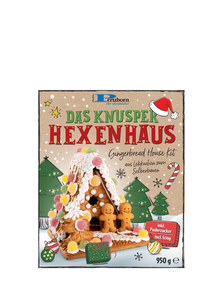 Pertzborn Decorated Gingerbread House Kit, 950g, Multi