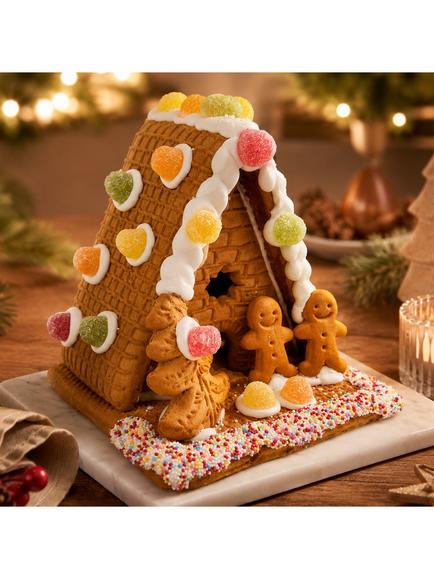 Pertzborn Decorated Gingerbread House Kit, 950g - view 2, Multi