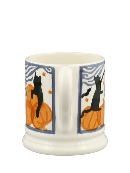Emma Bridgewater Cats & Pumpkins Half Pint Mug, 300ml, Multi - view 2, Multi