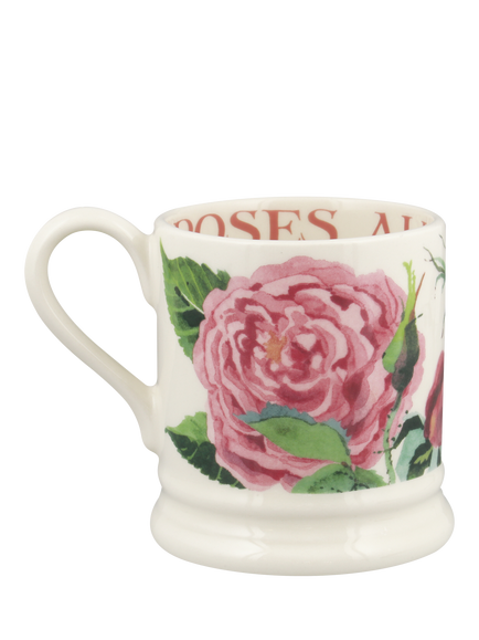 Emma Bridgewater Rose Half Pint Earthenware Mug, 300ml - view 2, Multi