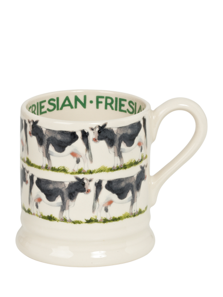 Emma Bridgewater Friesian Cow Half Pint Earthenware Mug, 300ml, Multi