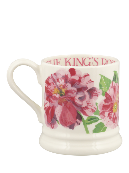 Emma Bridgewater King's Rose Half Pint Earthenware Mug, 300ml - view 2, Multi