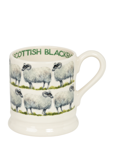 Emma Bridgewater Scottish Sheep Half Pint Earthenware Mug, 300ml, Multi