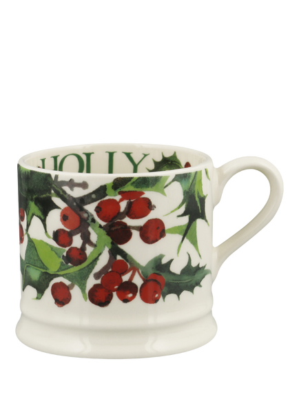Emma Bridgewater Holly Small Mug, 175ml, Multi, Multi