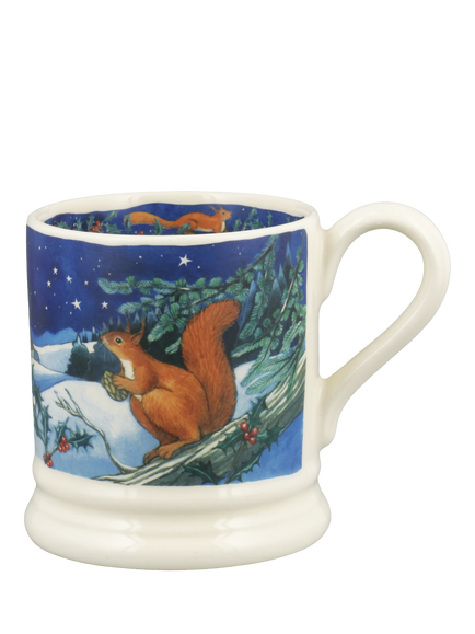 Emma Bridgewater Midnight Squirrel Half Pint Mug, 300ml, Multi, Multi