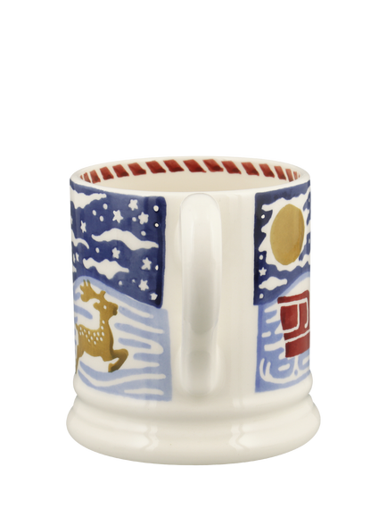 Emma Bridgewater Christmas Icons Deer Half Pint Mug, 300ml, Multi - view 2, Multi